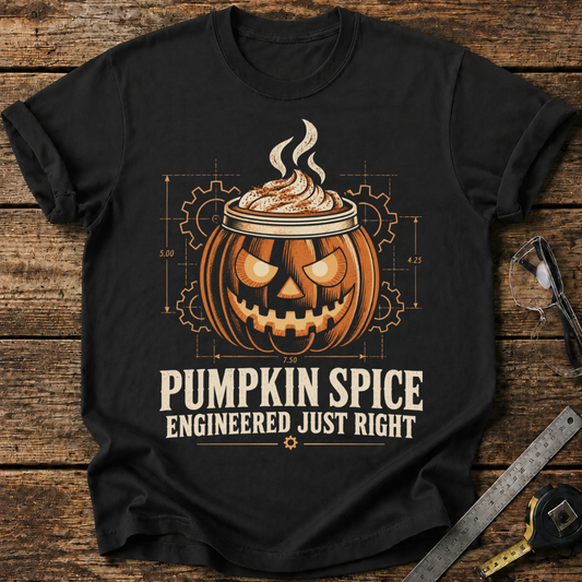 Pumpkin Spice, Engineered Just Right T-shirt