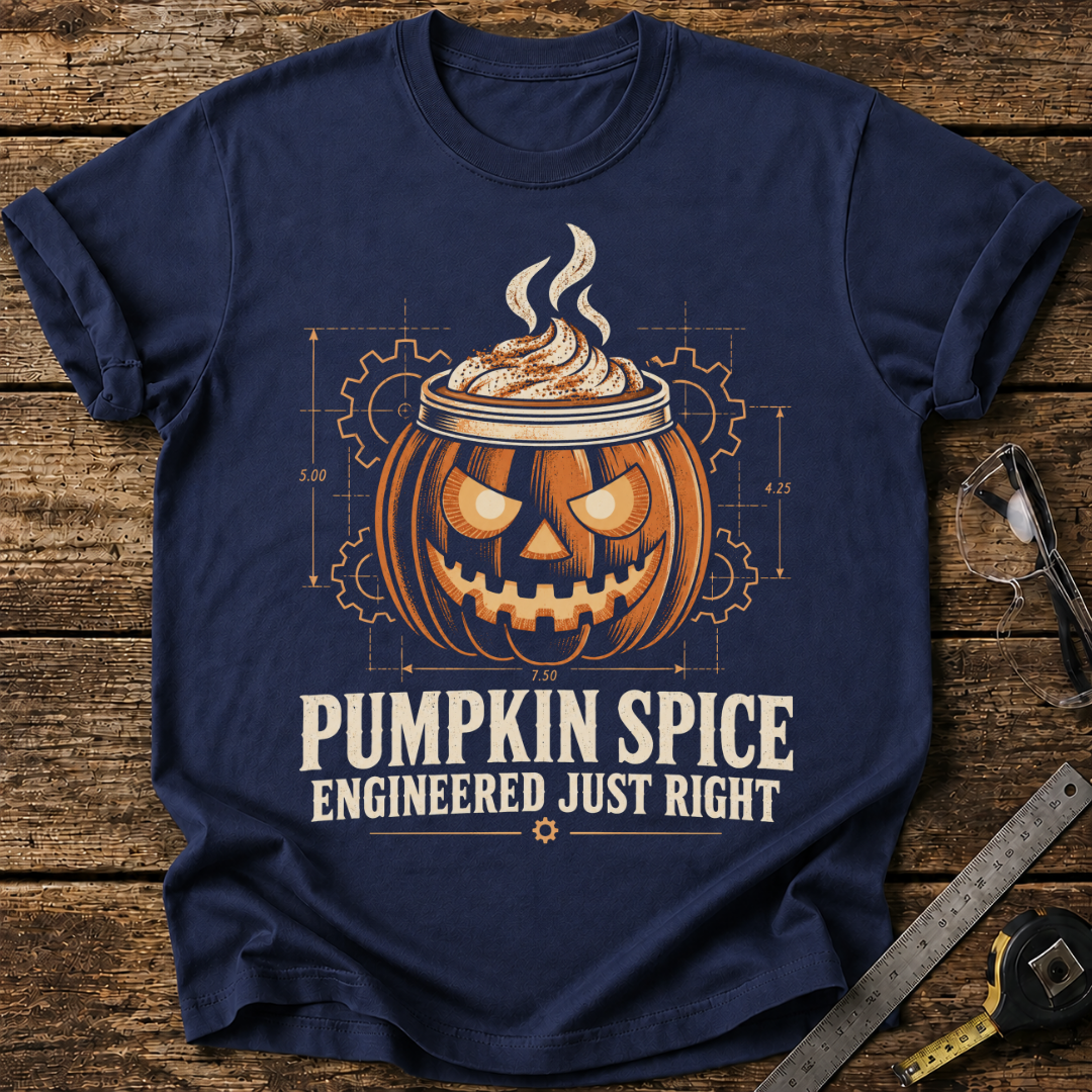Pumpkin Spice, Engineered Just Right T-shirt