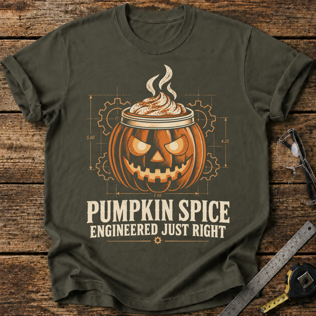 Pumpkin Spice, Engineered Just Right T-shirt