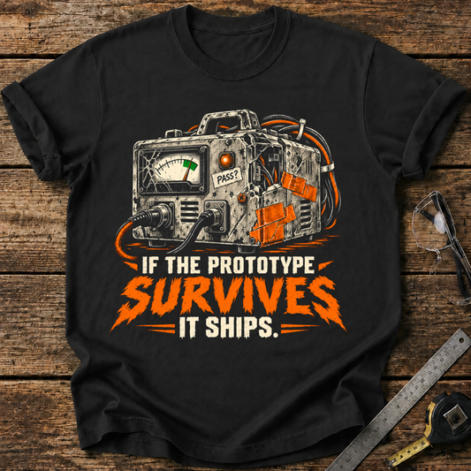 If the Prototype Survives, It Ships T-shirt