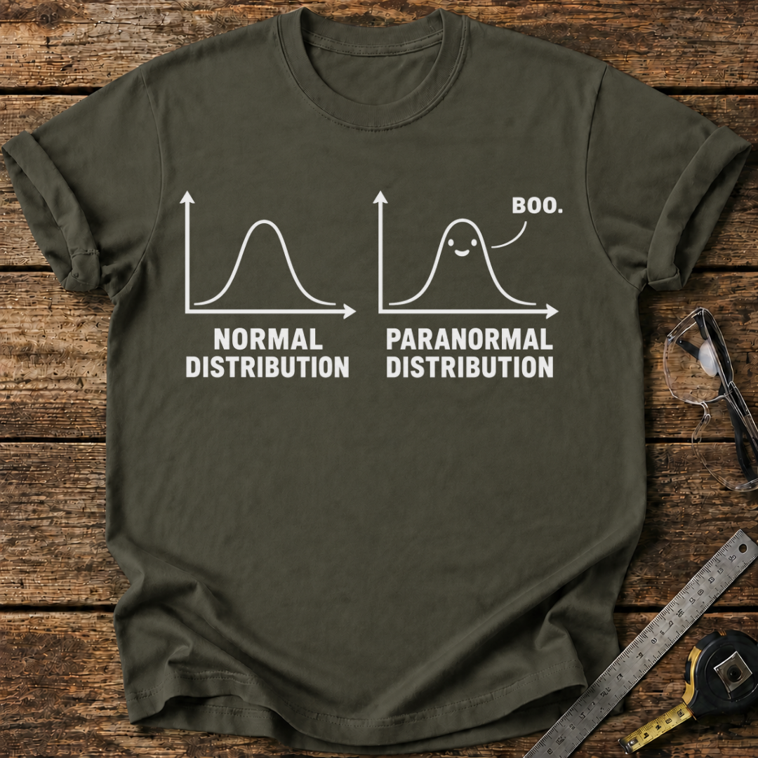 Normal Distribution vs. Paranormal Distribution T-shirt