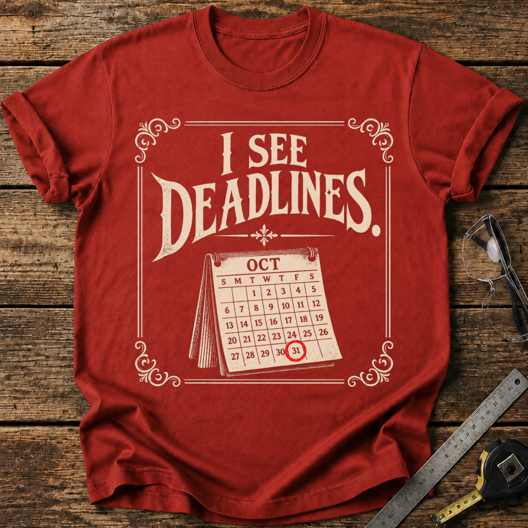 I See Deadlines T-shirt