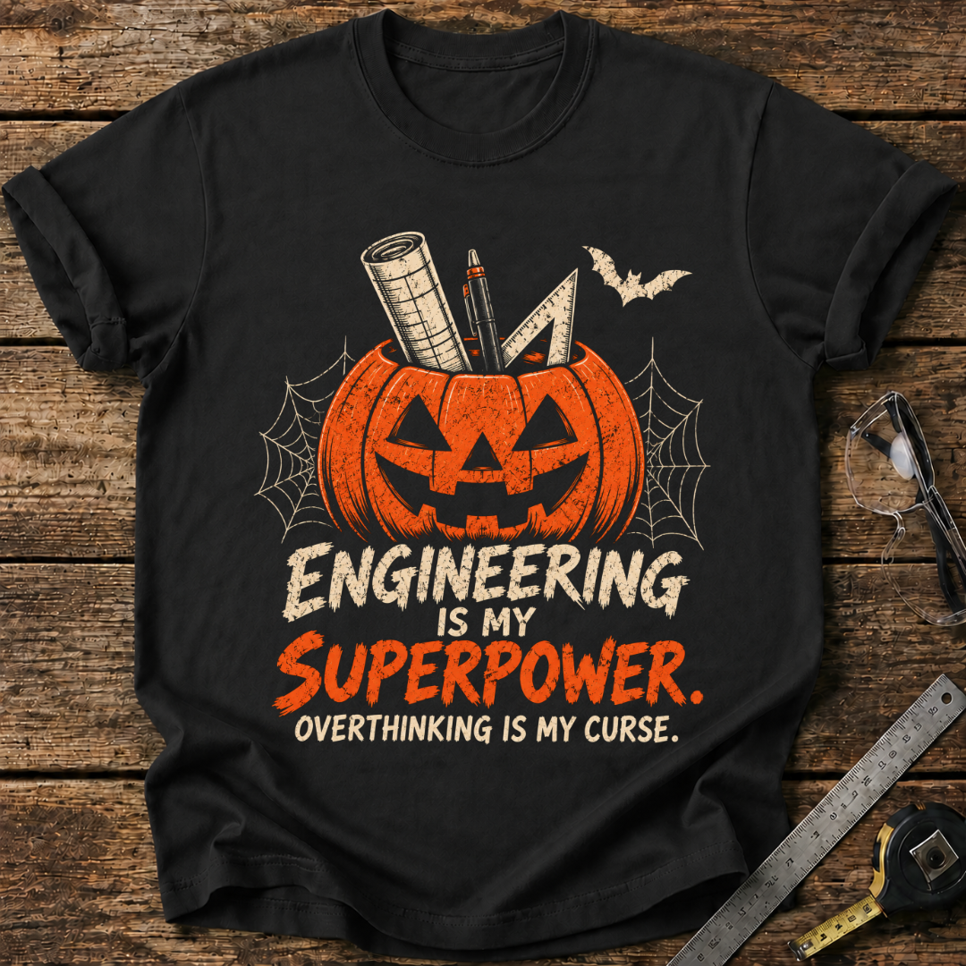 Engineering Is My Superpower, Overthinking Is My Curse T-shirt