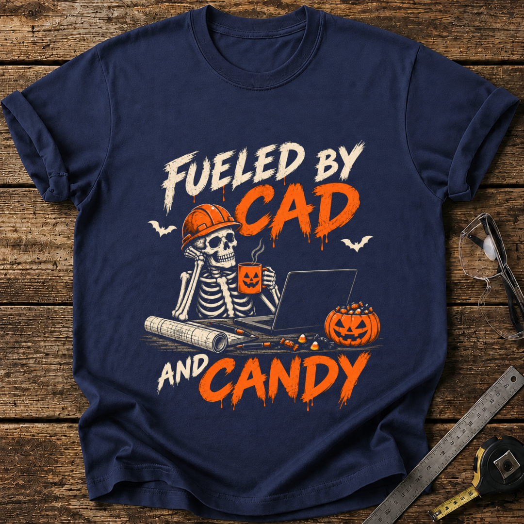 Fueled by CAD and Candy T-shirt