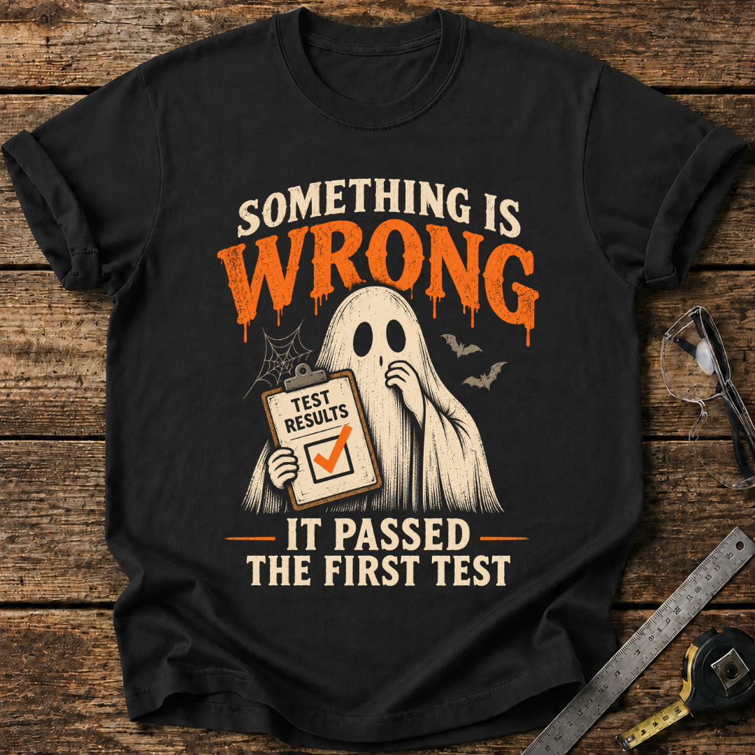 Something Is Wrong. It Passed the First Test T-shirt