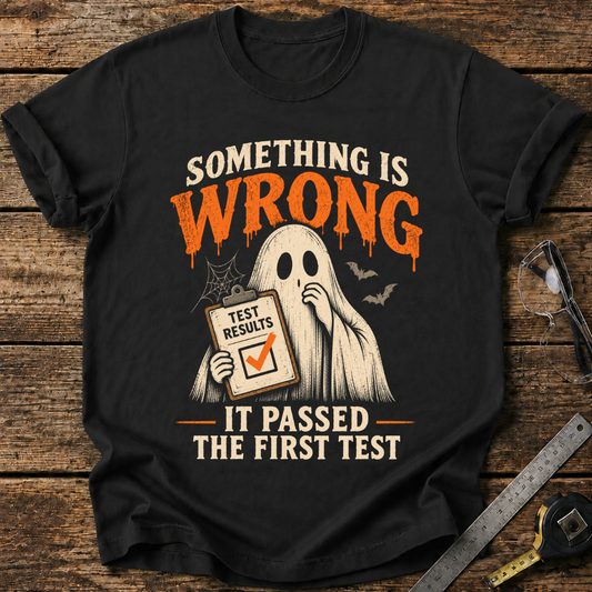Something Is Wrong. It Passed the First Test T-shirt