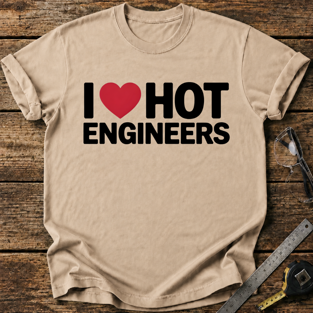I love hot engineers T-shirt