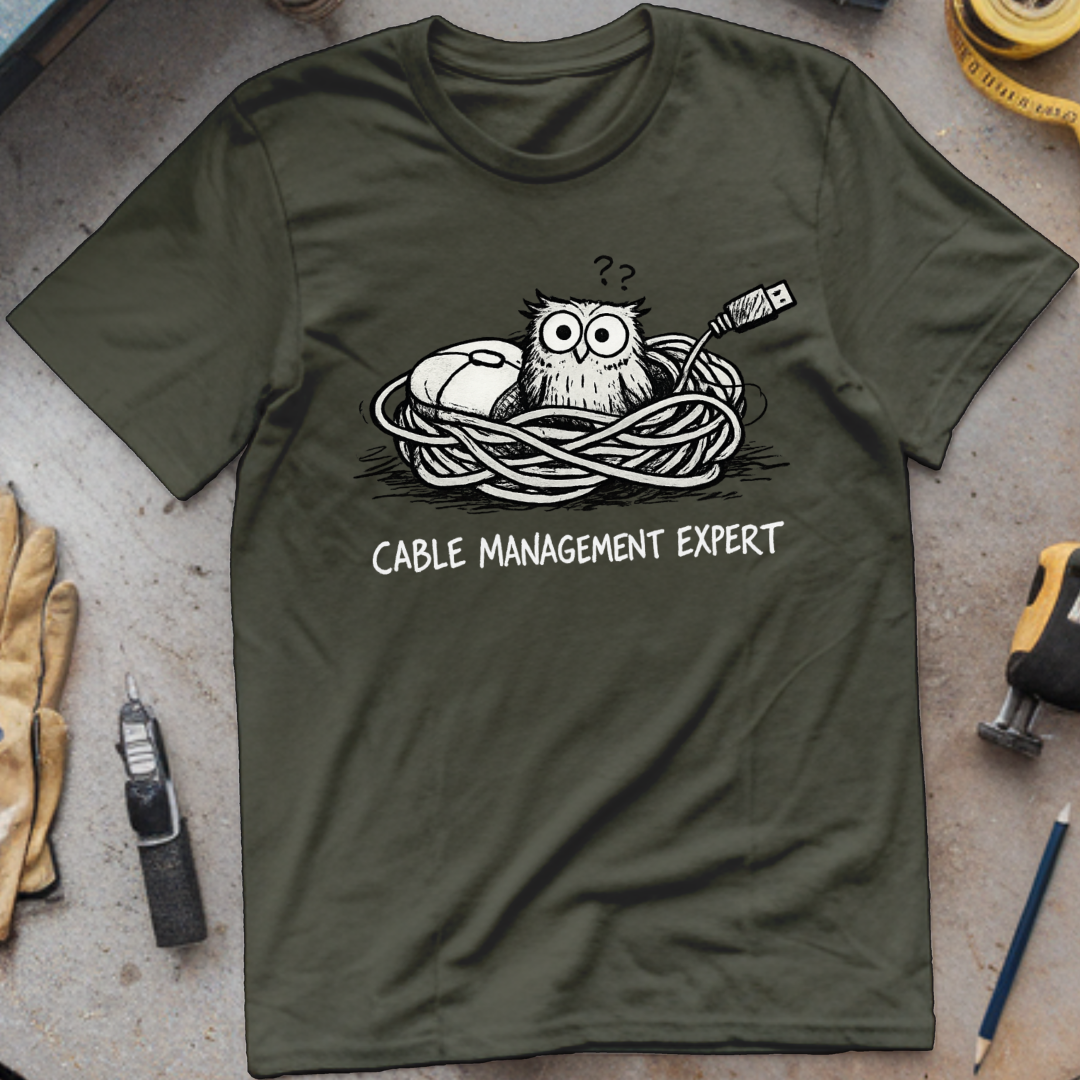 Cable Management Expert T-shirt