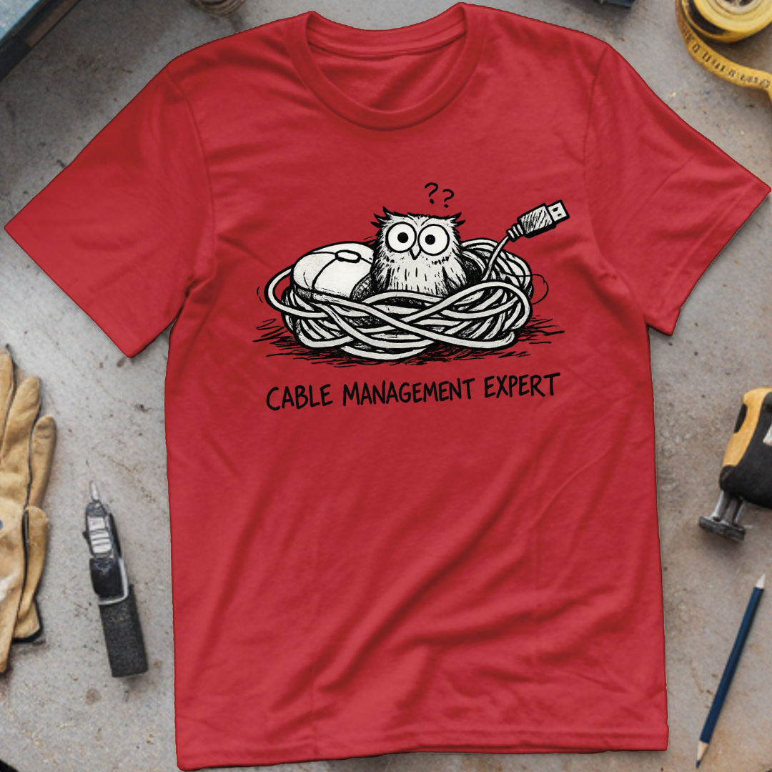 Cable Management Expert T-shirt
