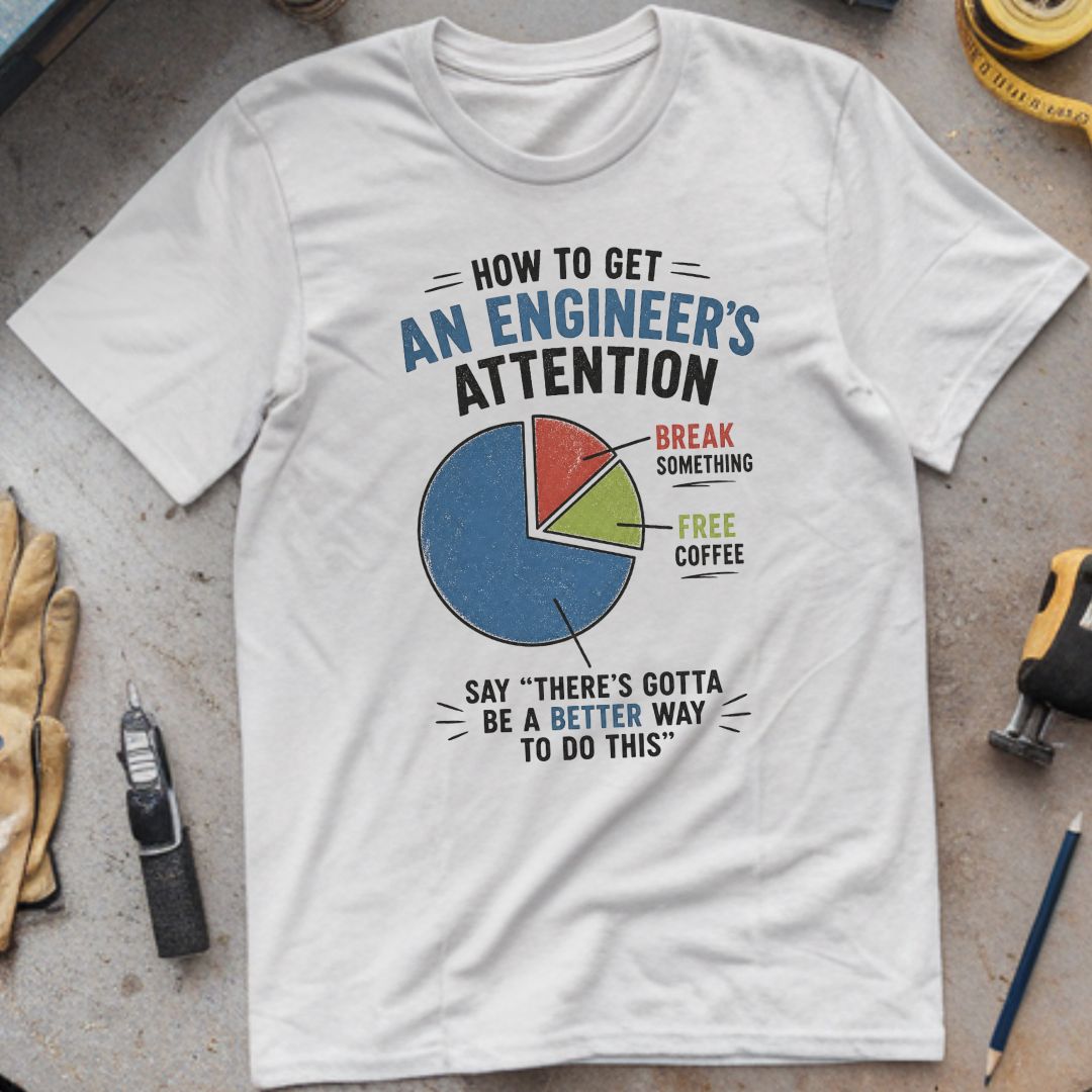 How to Get an Engineer's Attention T-shirt