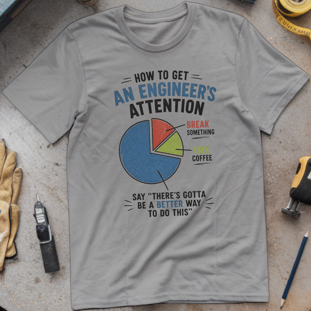 How to Get an Engineer's Attention T-shirt