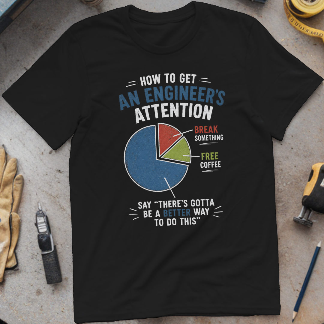 How to Get an Engineer's Attention T-shirt