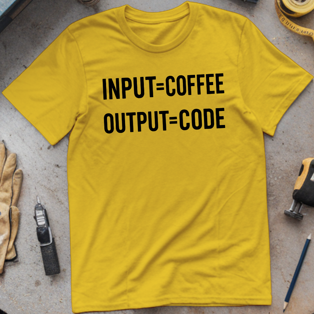 Input Coffee, Output Code T-shirt