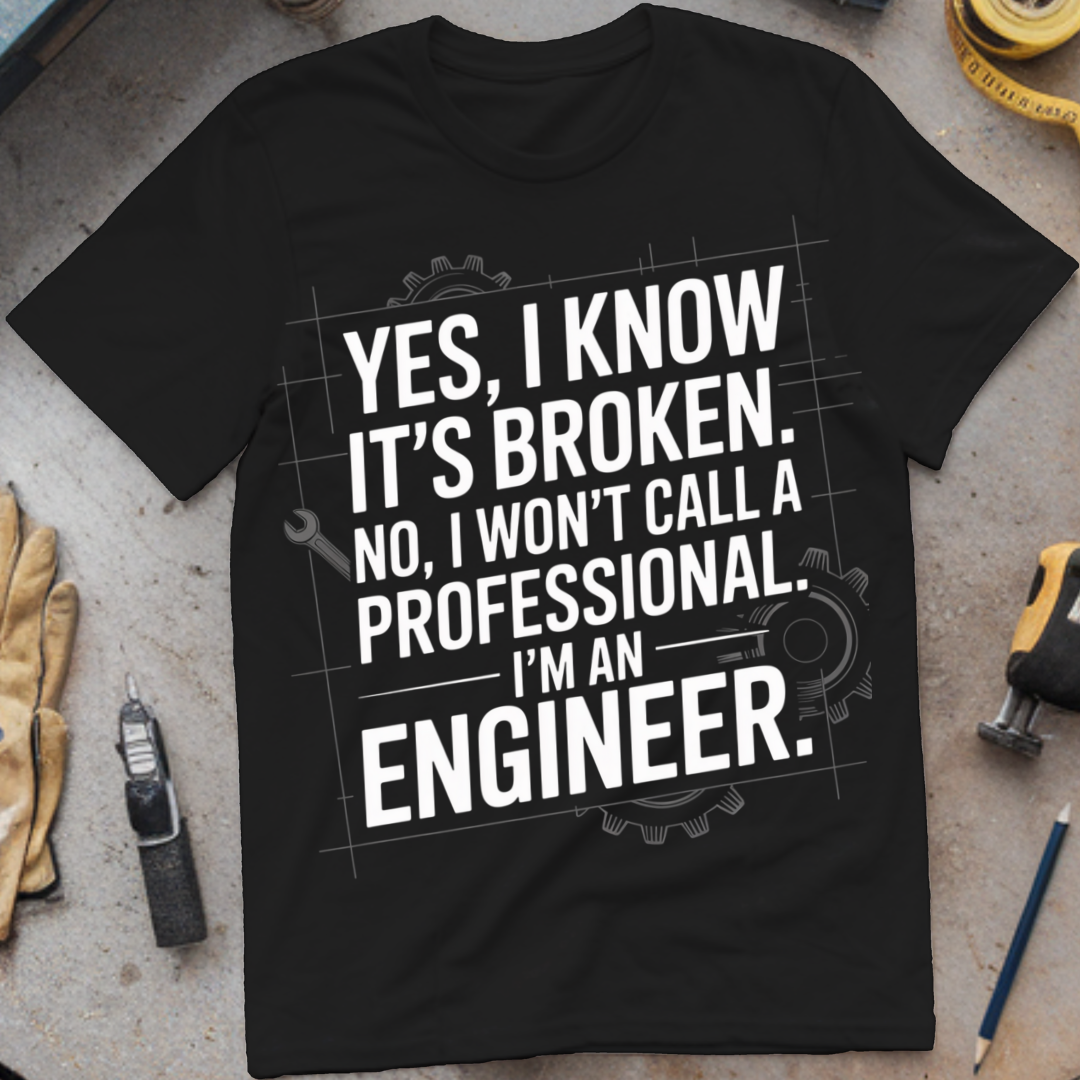 No, I Won’t Call a Professional. I’m an Engineer.