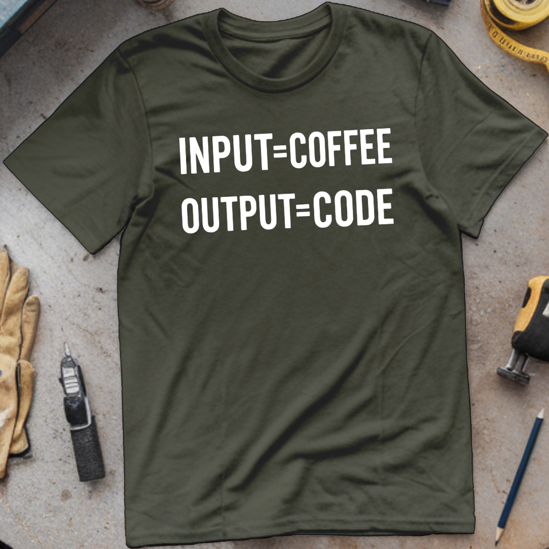 Input Coffee, Output Code T-shirt