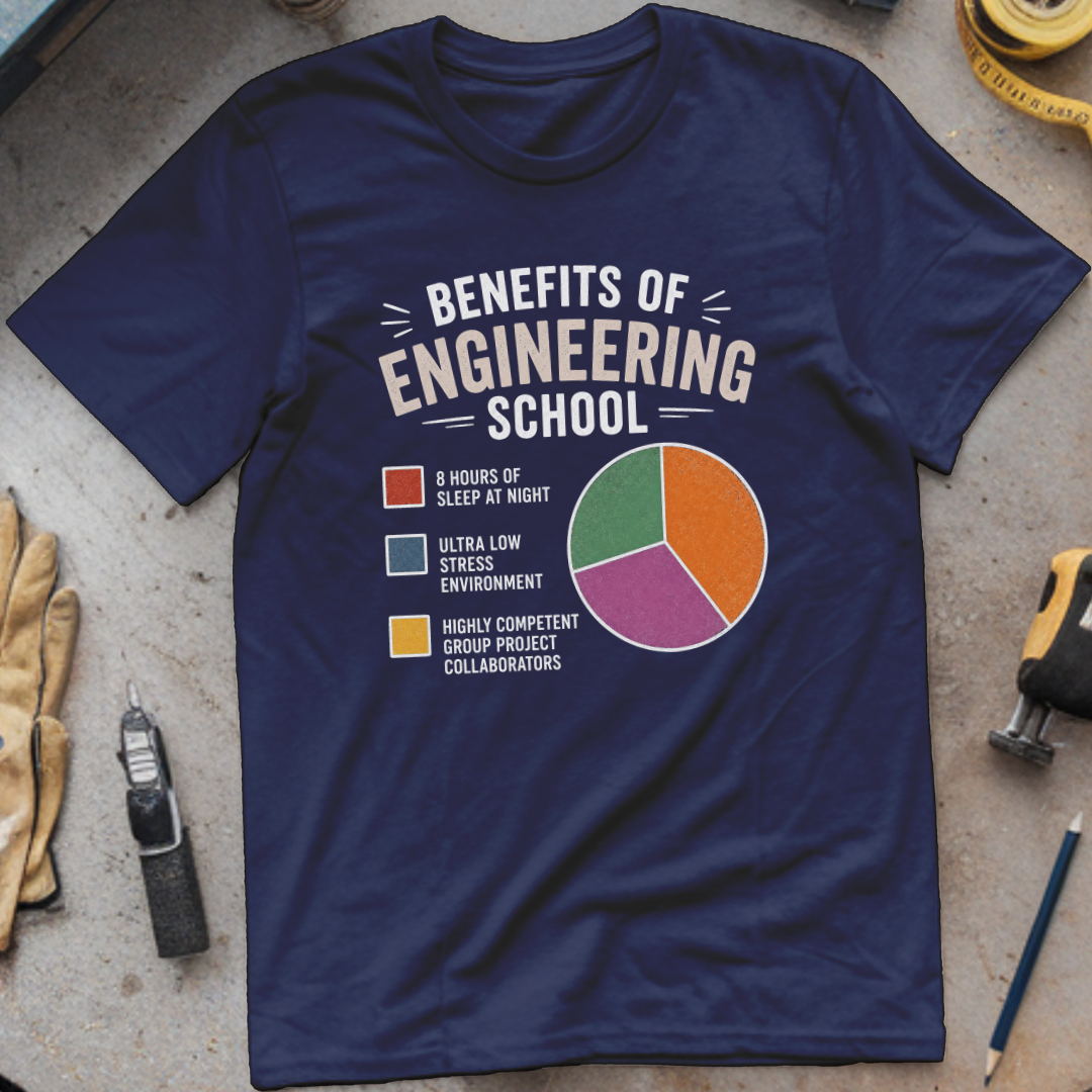 Benefits of Engineering School T-shirt