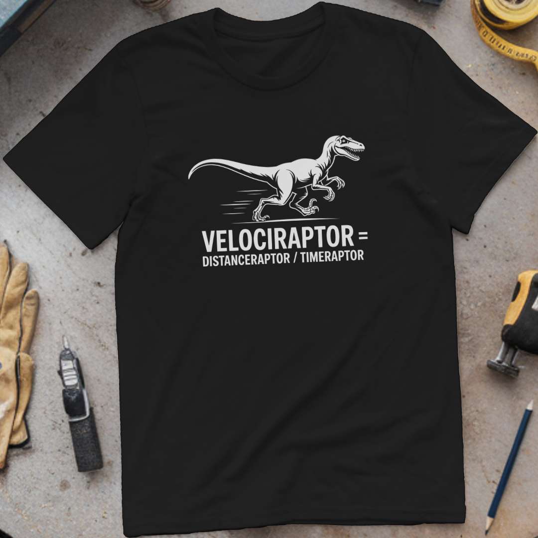 Velociraptor = distanceraptor ÷ timeraptor