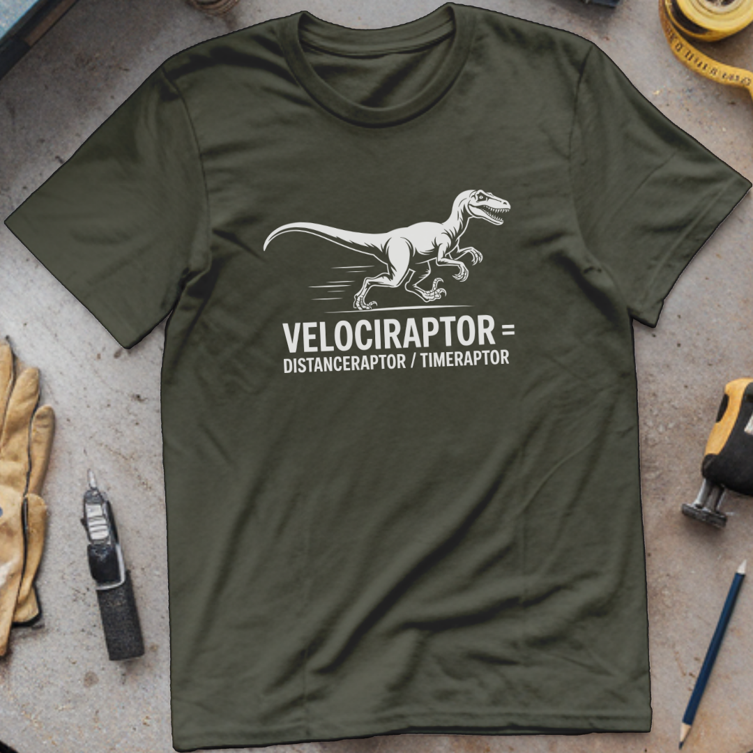 Velociraptor = distanceraptor ÷ timeraptor