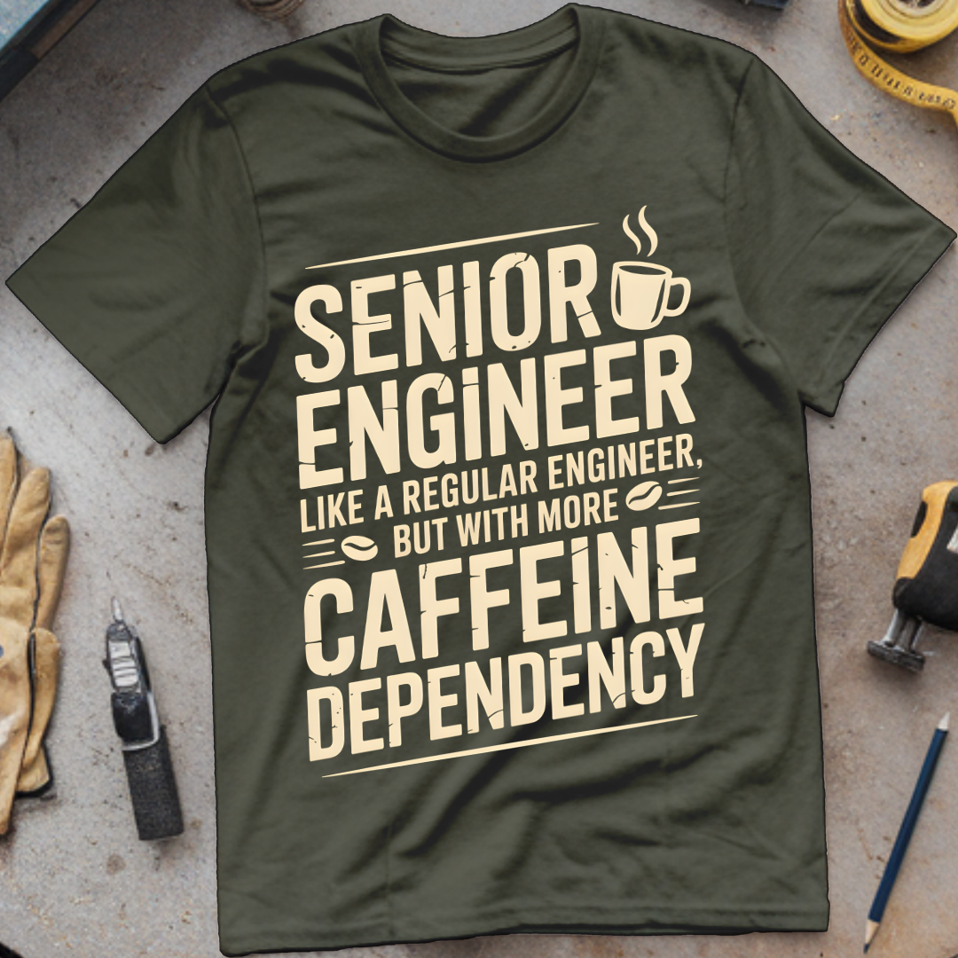 Senior engineer like a regular engineer, but with more caffeine dependency