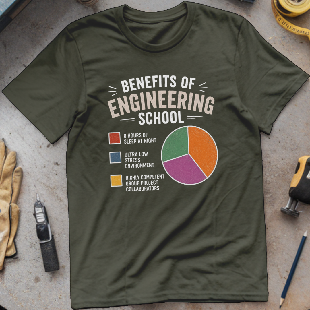 Benefits of Engineering School T-shirt