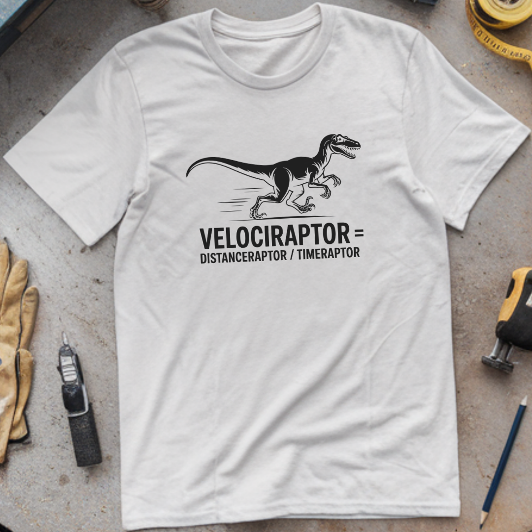 Velociraptor = distanceraptor ÷ timeraptor