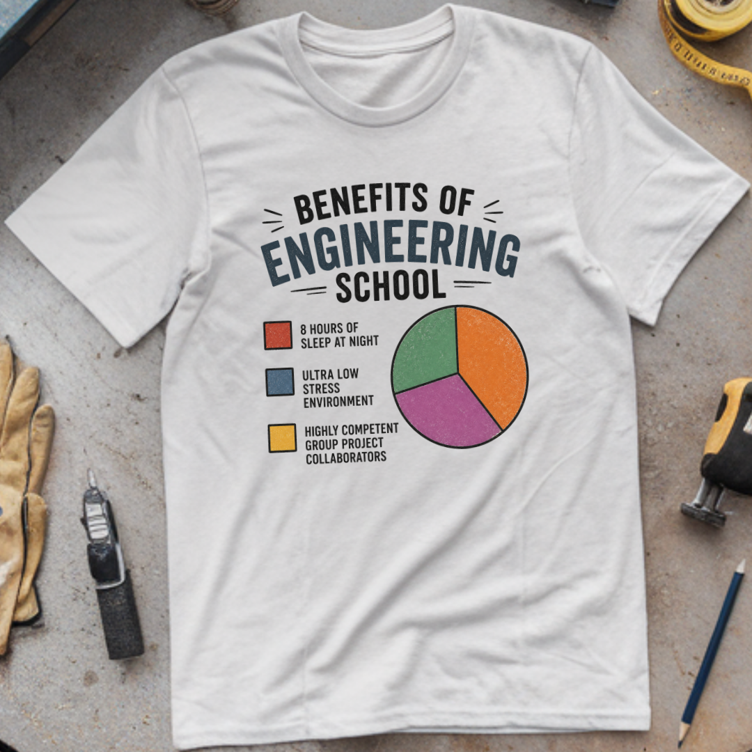 Benefits of Engineering School T-shirt