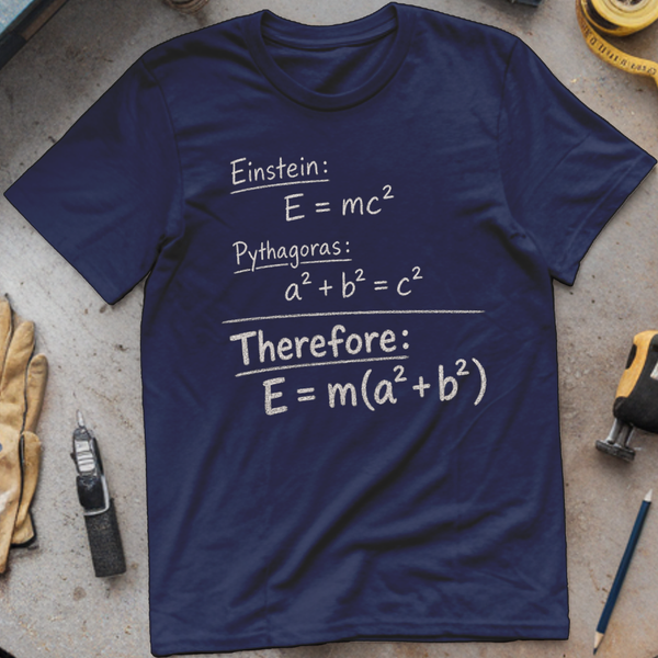 Einstein + Pythagoras = Therefore E = m(a²+b²)