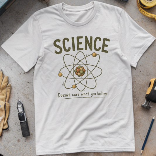 Science Doesn't Care What You Believe T-shirt