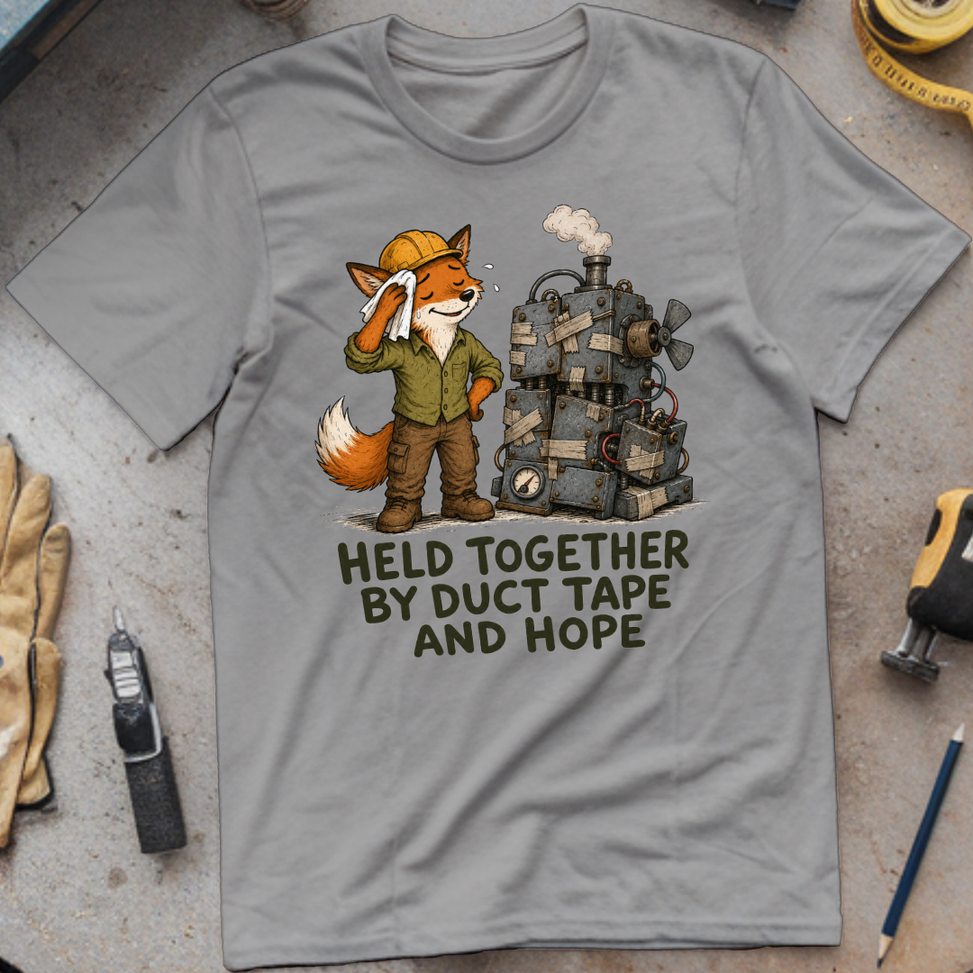 Held Together by Duct Tape and Hope T-shirt