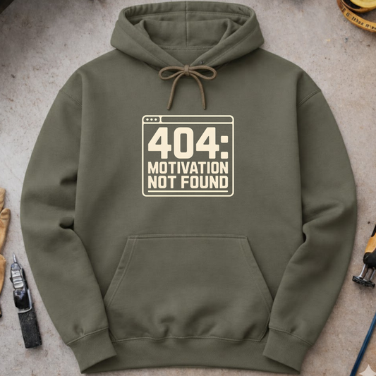 404 – Motivation Not Found Hoodie