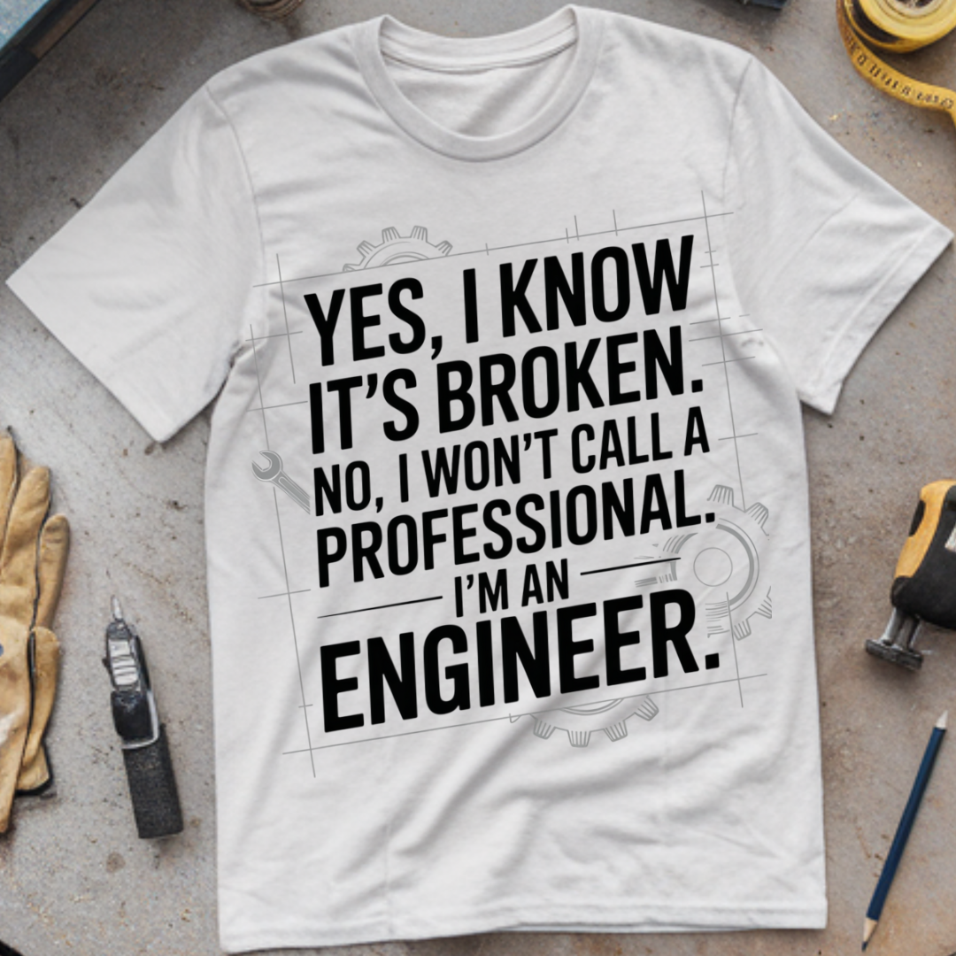 No, I Won’t Call a Professional. I’m an Engineer.