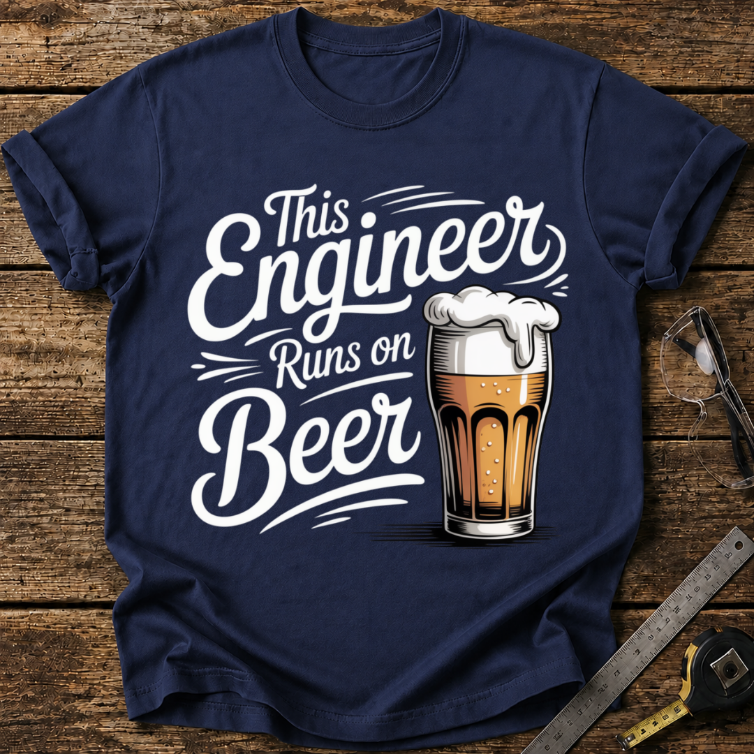 This Engineer Runs on Beer T-shirt