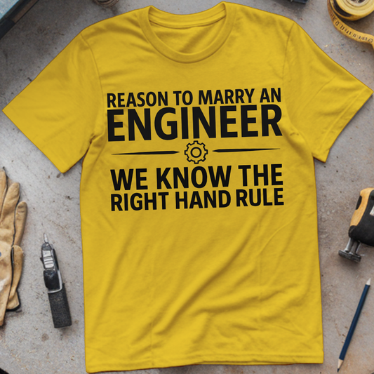 Reason #3 to Marry an Engineer – We Know the Right Hand Rule