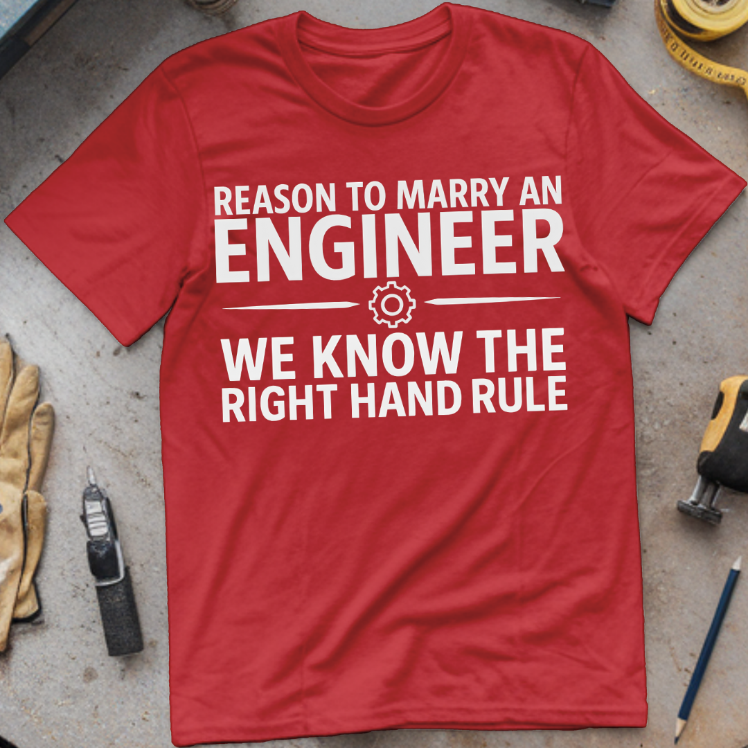 Reason #3 to Marry an Engineer – We Know the Right Hand Rule
