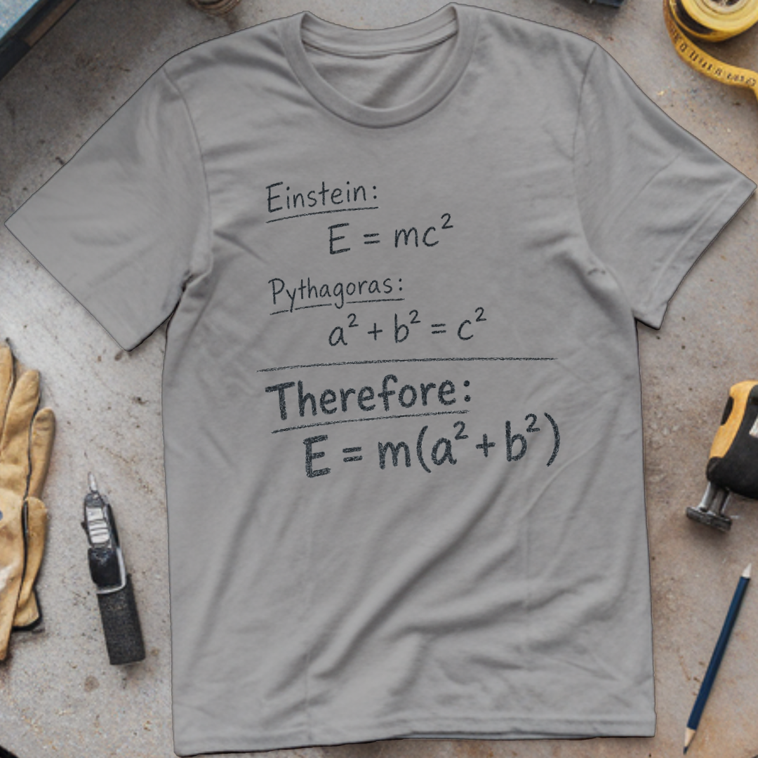 Einstein + Pythagoras = Therefore E = m(a²+b²)