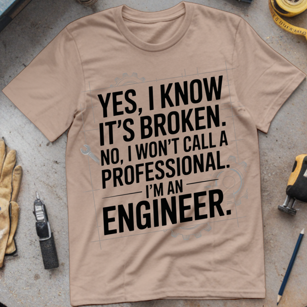 No, I Won’t Call a Professional. I’m an Engineer.