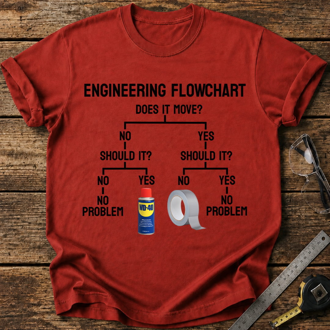 Engineering Flowchart T-shirt