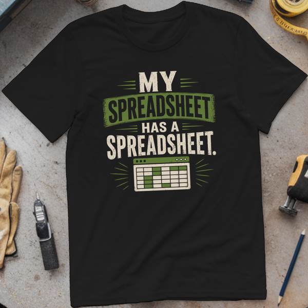 My Spreadsheet Has a Spreadsheet T-shirt