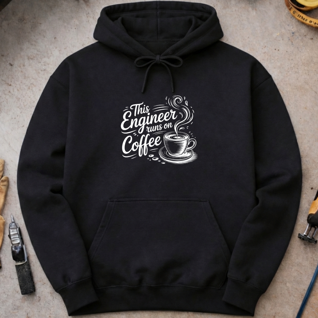 This engineer runs on coffee Hoodie