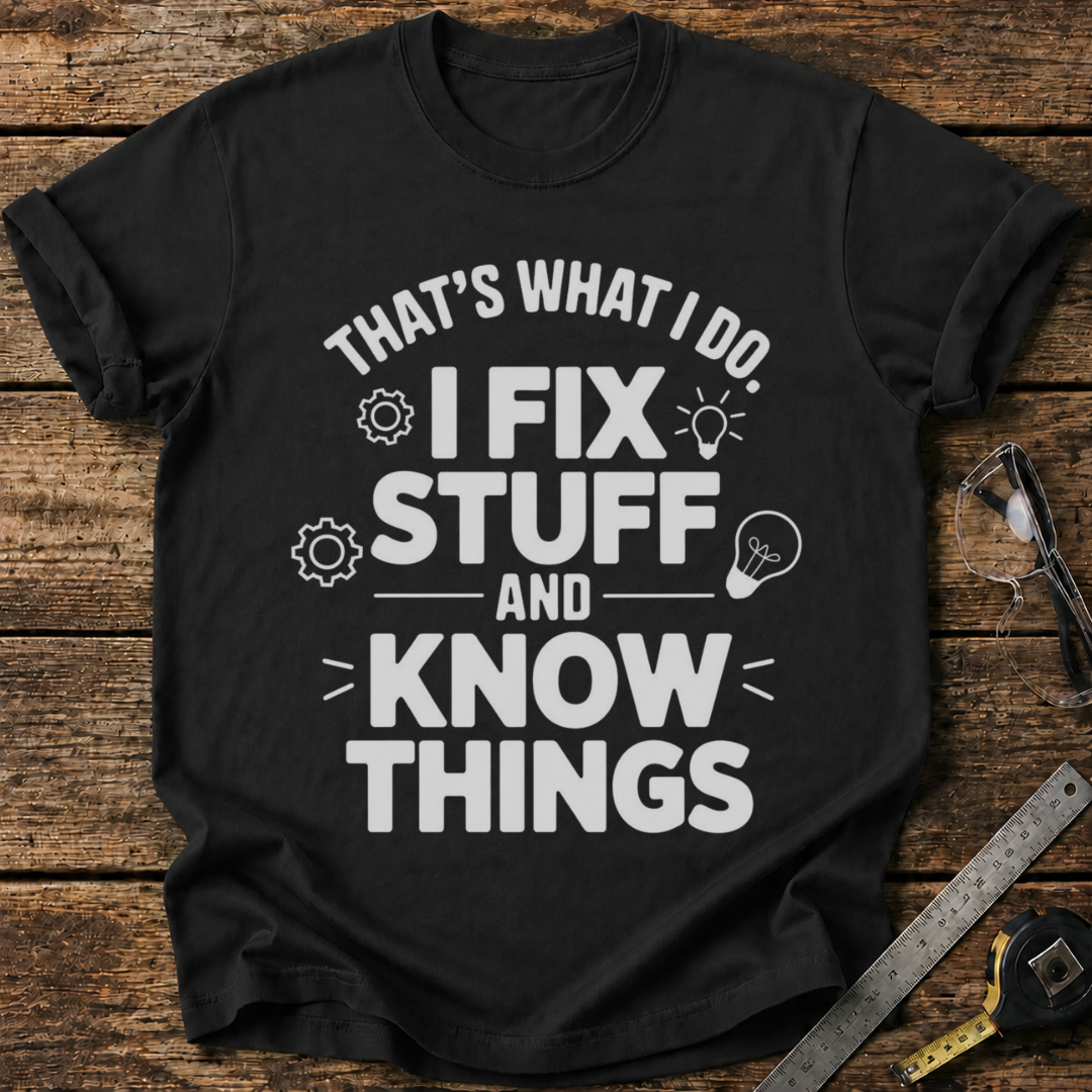 I Fix Stuff and Know Things T-shirt