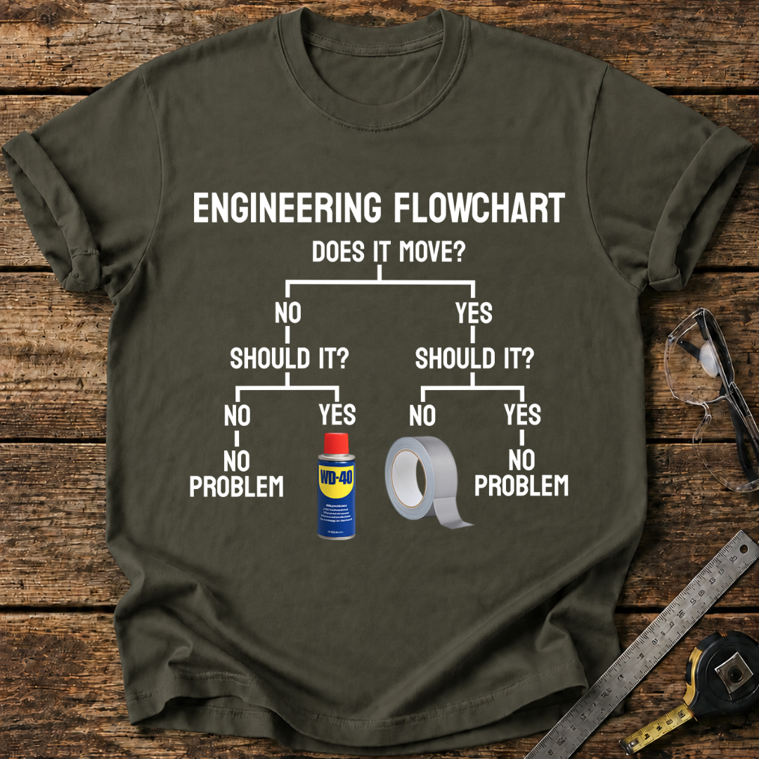 Engineering Flowchart T-shirt