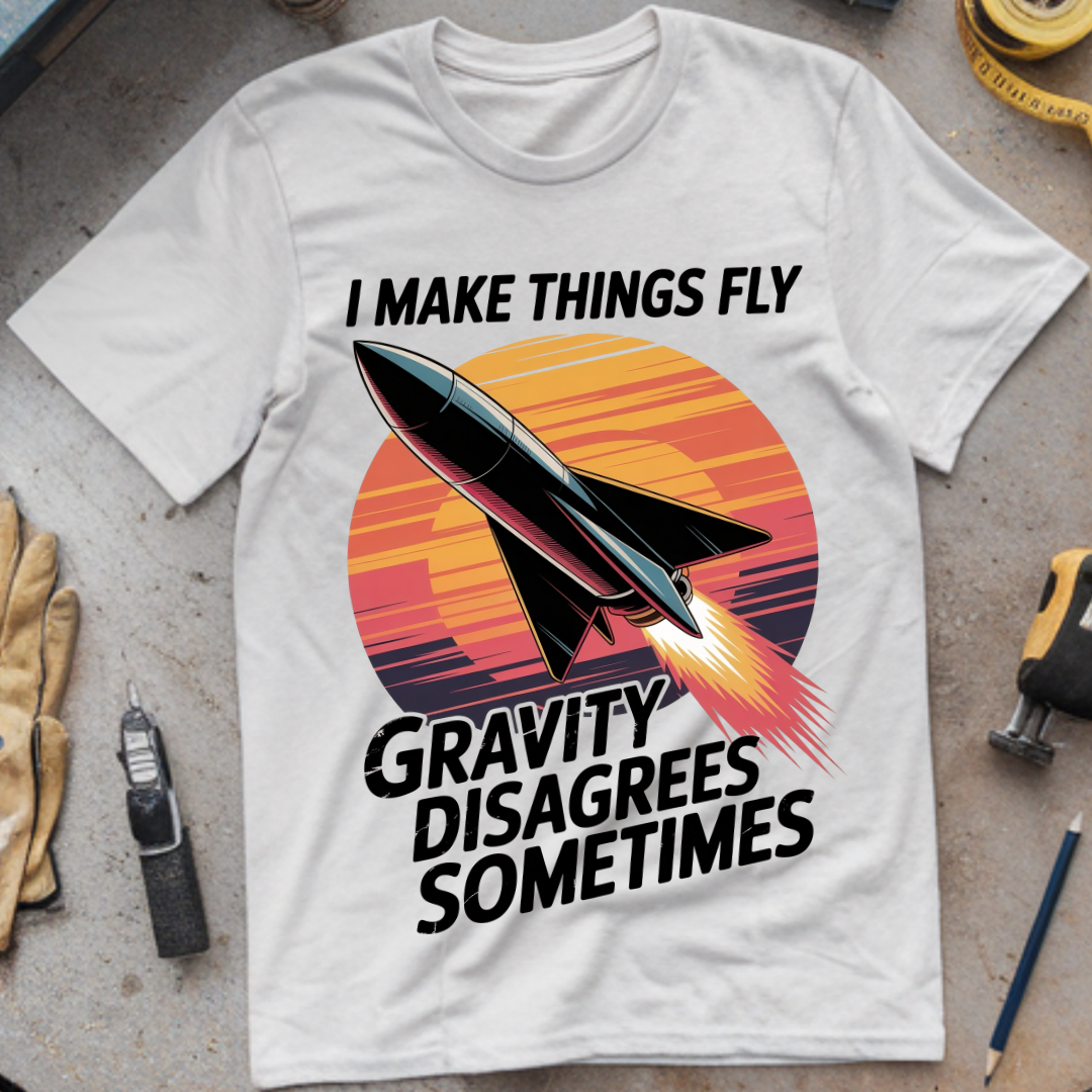 I Make Things Fly. Gravity Disagrees Sometimes